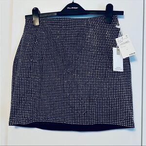 NWT Good American Crystal Mini Skirt - black